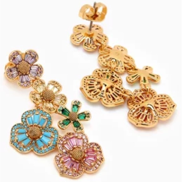 KATE SPADE ♠️ NEW YORK FLURETTE STATEMENT EARRINGS - Picture 3 of 9